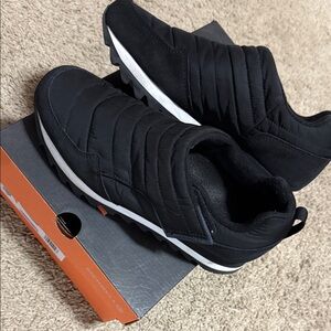 Merrell Black Quilted Sneakers alpine moc strap plr
